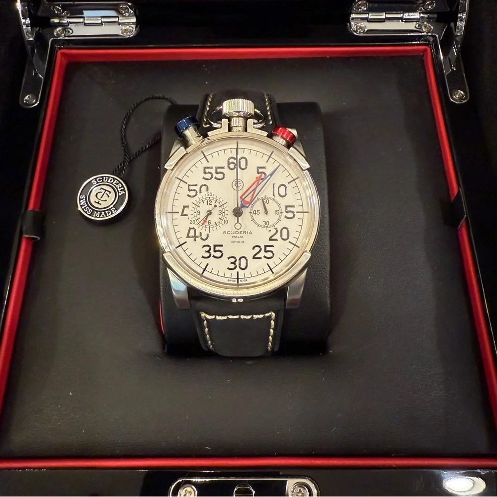 CT Scuderia chronograph Corsa Classic 012. Swiss-made. Just serviced. - Picture 1 of 8